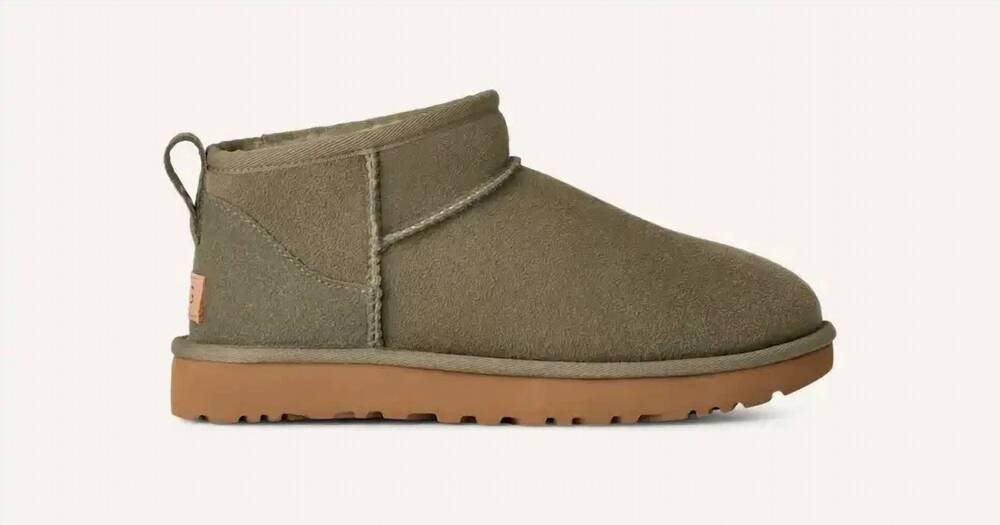 NEW UGG women's classic ultra mini boot in moss green